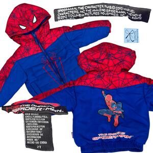 Marvel The Amazing Spider-man 2013 Coat Kids Sz 2T